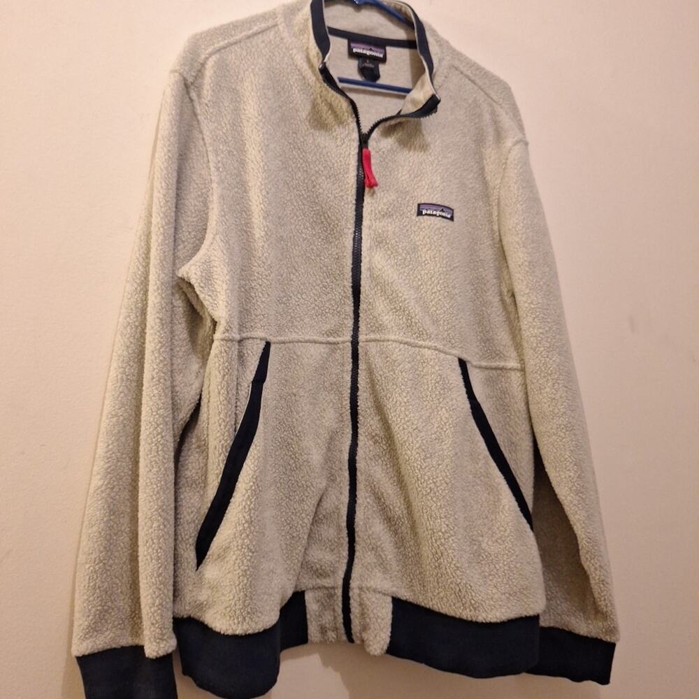 Patagonia Men's Shearling Jacket Oatmeal Heather US Large